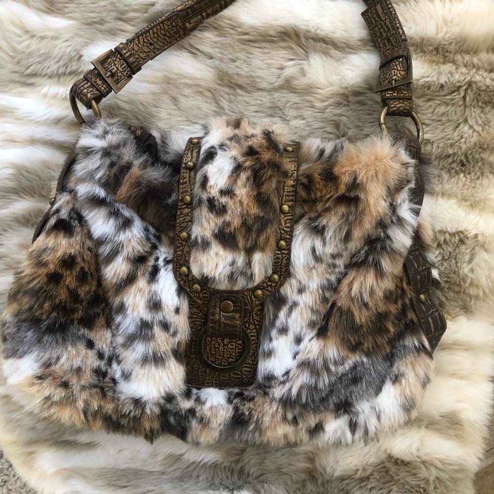 Beautiful Animal Print Vintage Purse